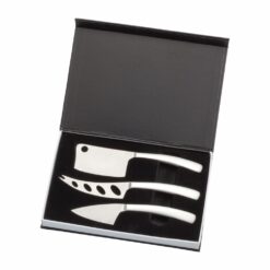 3 stainless steel cheese knives gift set
